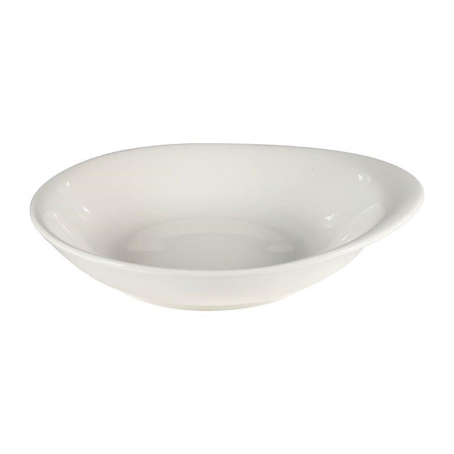 Churchill Bit on the Side Round Dish White 185mm (Pack of 12) - DY859 Churchill Super Vitrified Churchill   