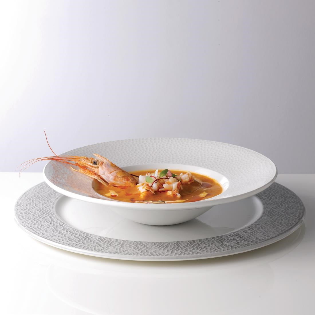 Churchill Isla Rimmed Soup White 249mm (Pack of 12) - DY839 Churchill Super Vitrified Churchill   