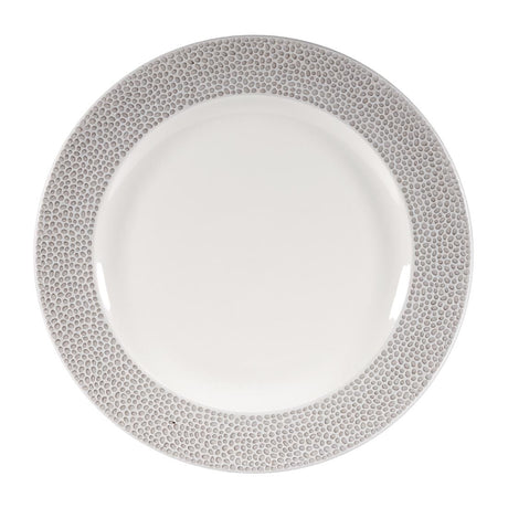 Churchill Isla Footed Plate Shale Grey 276mm (Pack of 12) - DY861 Plates Churchill