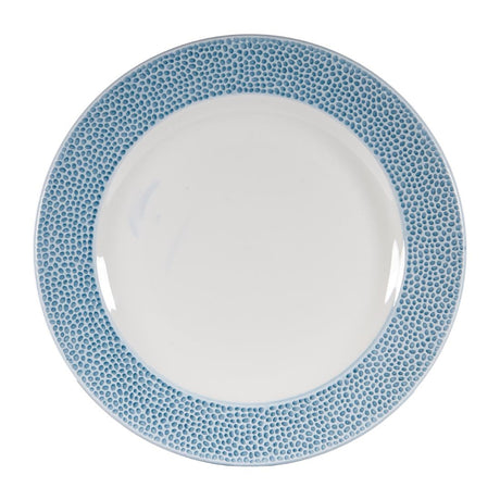 Churchill Isla Footed Plate Ocean Blue 276mm (Pack of 12) - DY867 Plates Churchill