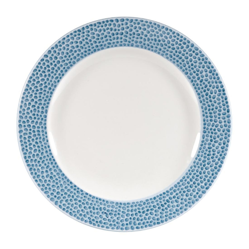 Churchill Isla Plate Ocean Blue 210mm (Pack of 12) - DY868 Plates Churchill
