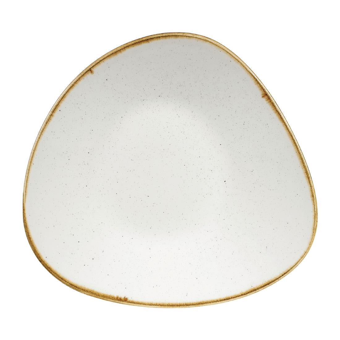 Churchill Stonecast Triangular Shallow Bowls Barley White 210mm - DY877 Bowls Churchill