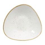 Churchill Stonecast Triangular Shallow Bowls Barley White 272mm - DY878 Bowls Churchill