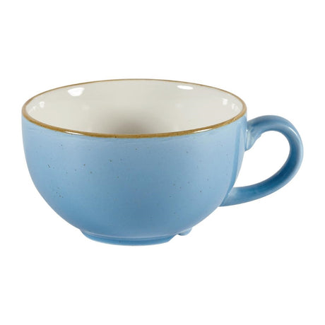 Churchill Stonecast Cappuccino Cups Cornflower Blue 227ml 8oz (Pack of 12) - DY881 Cups and Mugs Churchill