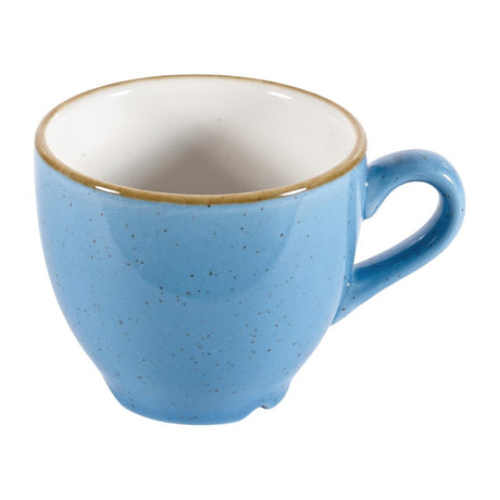 Churchill Stonecast Espresso Cups Cornflower Blue 100ml 3.5oz (Pack of 12) - DY882 Cups and Mugs Churchill