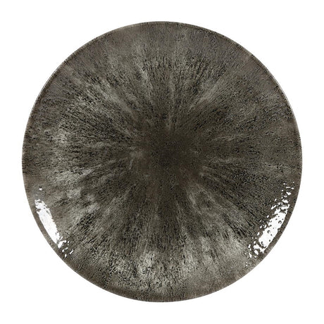 Churchill Stone Quartz Black Evolve Coupe Plates 260mm (Pack of 12) - DY893 Plates Churchill