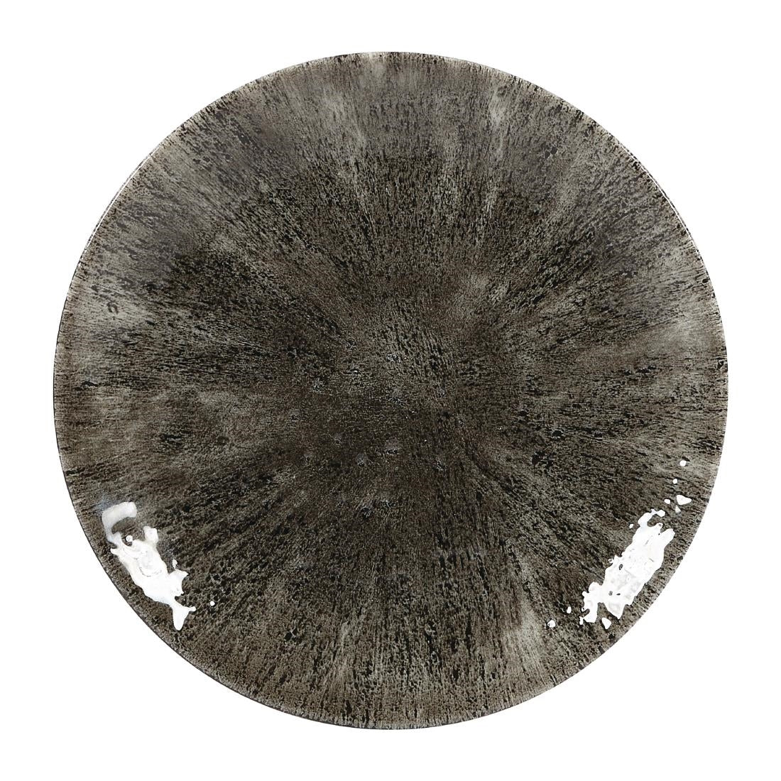 Churchill Stone Quartz Black Evolve Coupe Plates 165mm (Pack of 12) - DY895 Plates Churchill