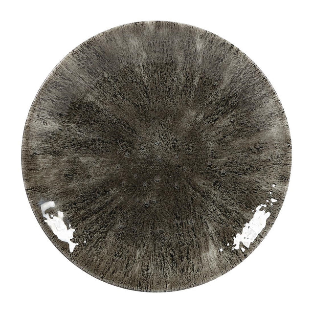 Churchill Stone Quartz Black Evolve Coupe Plates 165mm (Pack of 12) - DY895 Plates Churchill