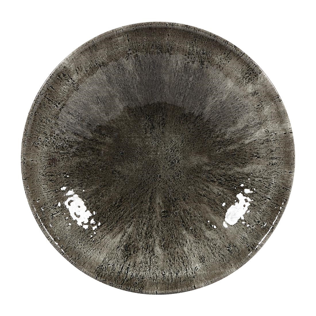 Churchill Stone Quartz Black Evolve Coupe Bowls 182mm (Pack of 12) - DY896 Bowls Churchill