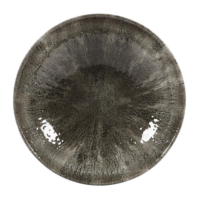 Churchill Stone Quartz Black Evolve Coupe Bowls 182mm (Pack of 12) - DY896 Bowls Churchill