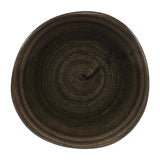 Churchill Stonecast Patina Round Trace Plates Iron Black 186mm (Pack of 12) - DY904 Plates Churchill