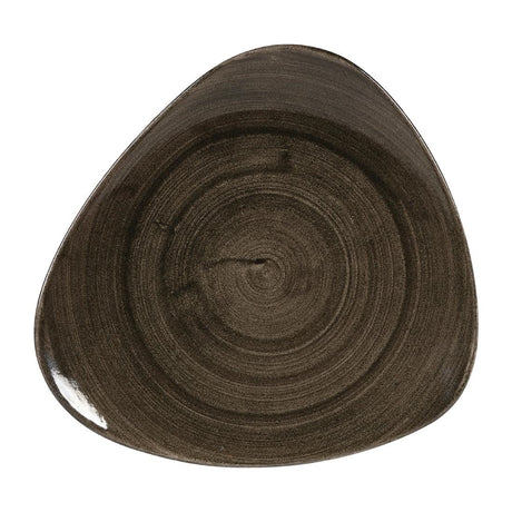 Churchill Stonecast Patina Lotus Plates Iron Black 311mm (Pack of 6) - DY907 Plates Churchill