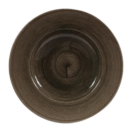Churchill Stonecast Patina Profile Wide Rim Bowls Iron Black 280mm (Pack of 12) - DY909 Bowls Churchill