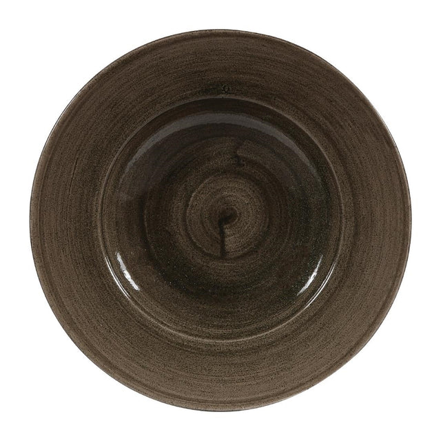 Churchill Stonecast Patina Profile Wide Rim Bowls Iron Black 280mm (Pack of 12) - DY909 Bowls Churchill