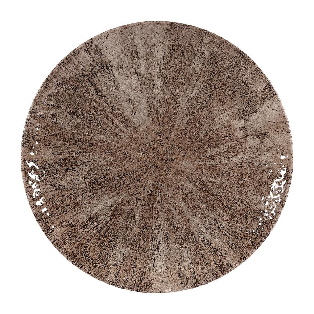 Churchill Stone Zircon Brown Evolve Coupe Plates 260mm (Pack of 12) - DY911 Plates Churchill