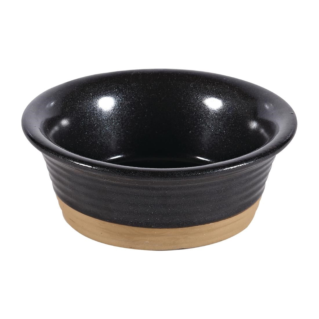 Churchill Black Igneous Stoneware Ramekin 90mm (Pack of 6) - DY924 Churchill Art de Cuisine Churchill   