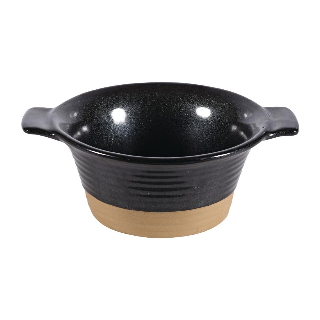 Churchill Black Igneous Stoneware Pie Dish 140mm (Pack of 6) - DY926 Churchill Art de Cuisine Churchill   