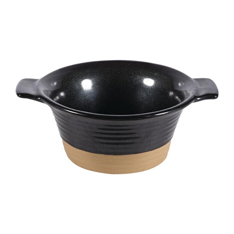 Churchill Black Igneous Stoneware Pie Dish 140mm (Pack of 6) - DY926 Churchill Art de Cuisine Churchill   