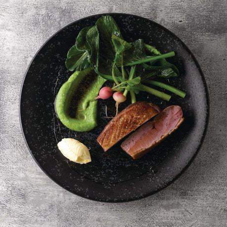 Churchill Menu Shades Caldera Ash Coupe Plates 205mm (Pack of 6) - DY931 Plates Churchill