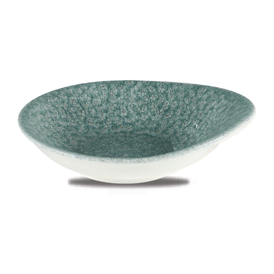 Churchill Raku Round Dish Topaz Blue 185mm (Pack of 12) - DY941 Churchill Super Vitrified Churchill   
