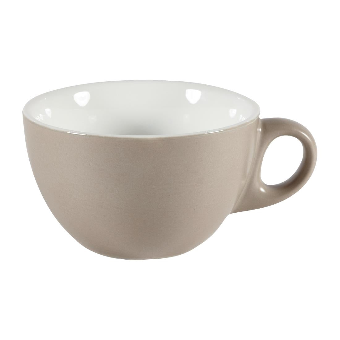 Churchill Menu Shades Smoke Cappuccino Cups 12oz 355ml (Pack of 6) - DY944 Cups and Mugs Churchill