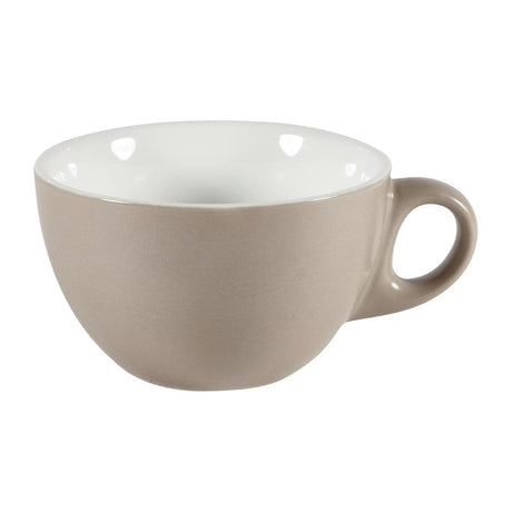 Churchill Menu Shades Smoke Cappuccino Cups 12oz 355ml (Pack of 6) - DY944 Cups and Mugs Churchill