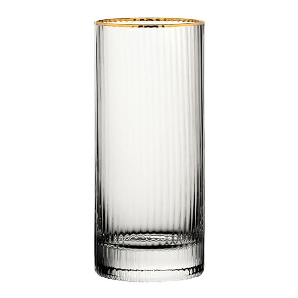 Utopia Hayworth Hiball Glasses Gold Rim Glasses 355ml (Pack of 6) - DZ443 Arcoroc Hi Balls and Tumblers Utopia   