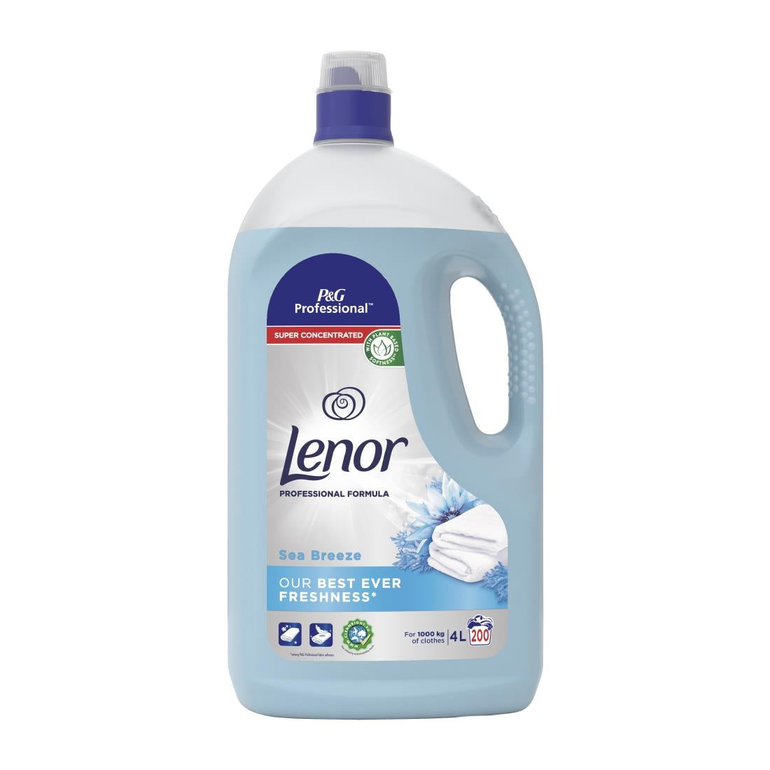 Lenor Professional Fabric Conditioner Sea Breeze 4Ltr (Pack of 3) - DZ453  P&G Professional   