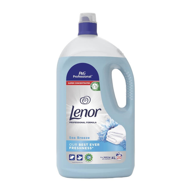 Lenor Professional Fabric Conditioner Sea Breeze 4Ltr (Pack of 3) - DZ453  P&G Professional   