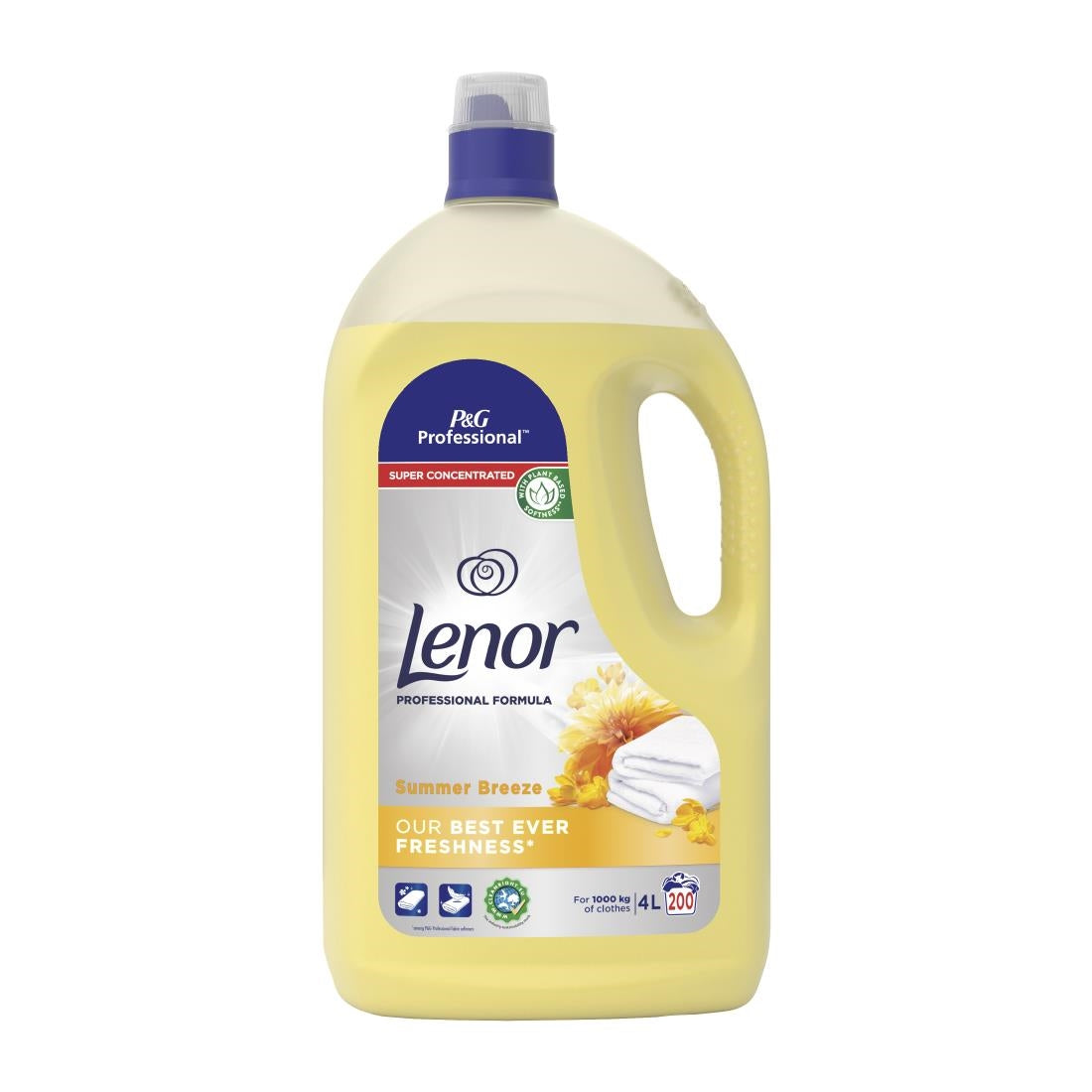 Lenor Professional Fabric Conditioner Summer Breeze 4Ltr (Pack of 3) - DZ454  P&G Professional   