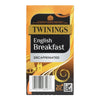 Twinings English Breakfast Decaffeinated Enveloped Tea Bags (Pack of 80) - DZ460  Twinings   