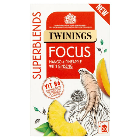 Twinings Superblends Focus Tea Bags (Pack of 80) - DZ470  Twinings   