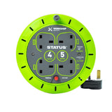 Status 4 Socket Cable Reel with Thermal Cut Out 13Amp 5m - DZ472  Status   