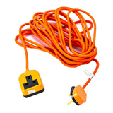 Status Heavy Duty Extention Socket Lead with Orange Plug 10m - DZ475  Status   
