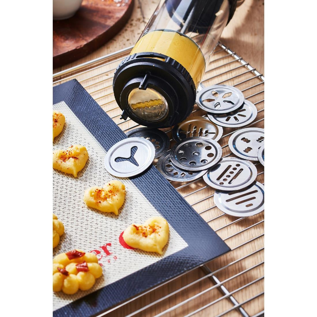 De Buyer Special Shortbread Biscuit Disc Kit For Le Tube (13 Discs) - DZ714  De Buyer   