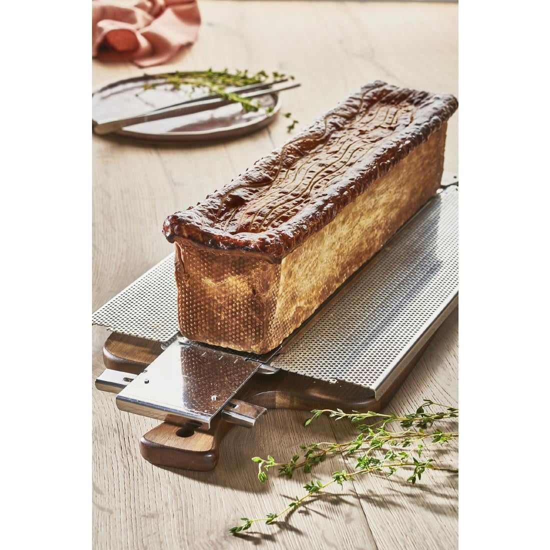 De Buyer Perforated GEOforme Folding Loaf Pan 240x50x60mm - DZ729  De Buyer   