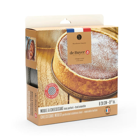 De Buyer Perforated Cheesecake Mould with Removable Base 200x65mm - DZ733  De Buyer   