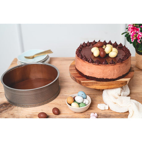 De Buyer Perforated Cheesecake Mould with Removable Base 200x65mm - DZ733  De Buyer   