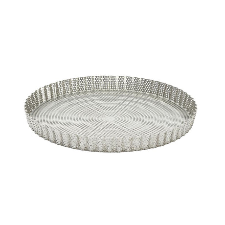 De Buyer Perforated Fluted Tart Mould With Removable Base 240x25mm - DZ735  De Buyer   