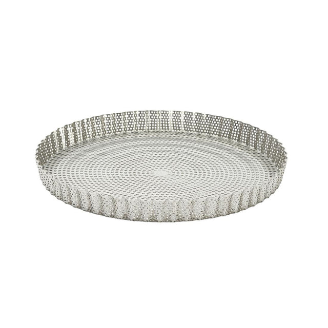 De Buyer Perforated Fluted Tart Mould With Removable Base 240x25mm - DZ735  De Buyer   