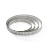 De Buyer Perforated Fluted Stainless Steel Tart Ring 200mm - DZ740  De Buyer   