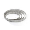 De Buyer Perforated Fluted Stainless Steel Tart Ring 240mm - DZ741  De Buyer   