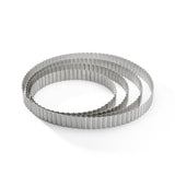 De Buyer Perforated Fluted Stainless Steel Tart Ring 280mm - DZ742  De Buyer   