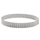 De Buyer Perforated Fluted Stainless Steel Tart Ring 240mm - DZ741  De Buyer   