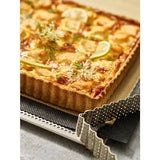 De Buyer Perforated Square Fluted Tart Ring 230mm - DZ744  De Buyer   