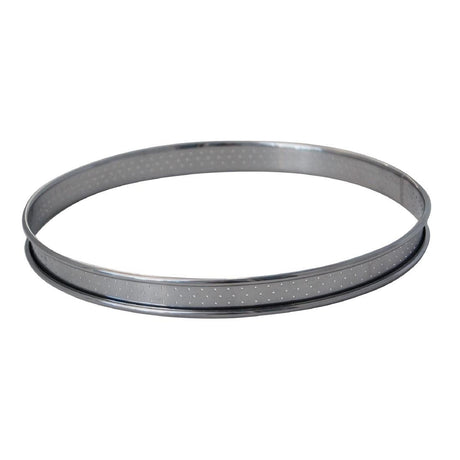De Buyer Perforated Tart Ring Rolled Edge 280mm - DZ752  De Buyer   