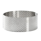 De Buyer Perforated Stainless Steel Straight Tart Ring 85x35mm - DZ753  De Buyer   