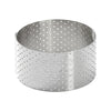 De Buyer Perforated Stainless Steel Straight Tart Ring 55x35mm - DZ754  De Buyer   