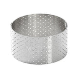 De Buyer Perforated Stainless Steel Straight Tart Ring 55x35mm - DZ754  De Buyer   
