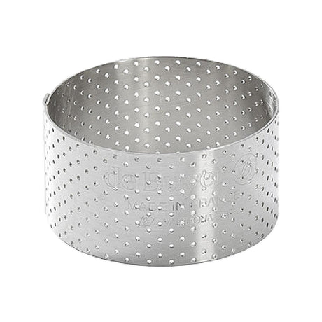 De Buyer Perforated Stainless Steel Straight Tart Ring 55x35mm - DZ754  De Buyer   